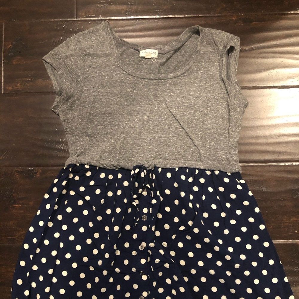 Maison Jules half cotton and print dress